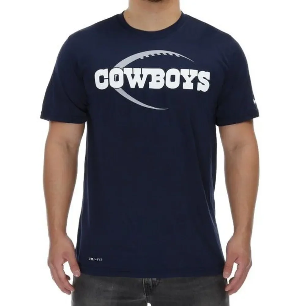 Nike Dallas Cowboys Icon Legend Tee Dri-FIT Shirt Navy Blue Men’s Small S